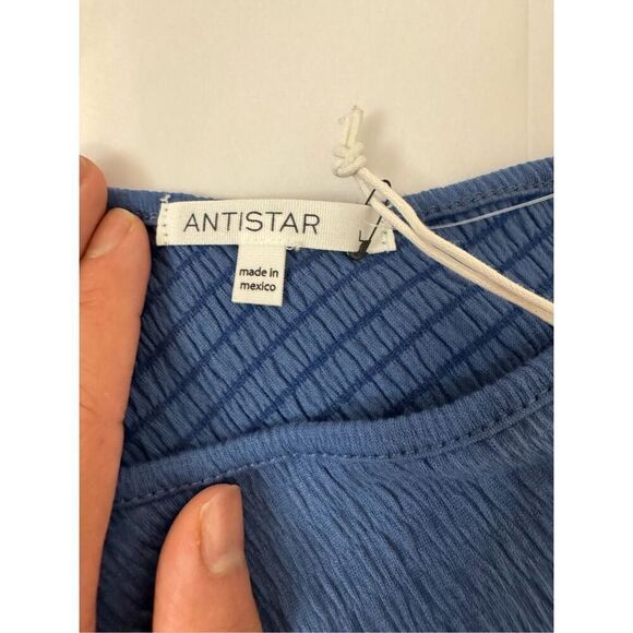 Antistar one sleeve blue blouse size large - Picture 5 of 6
